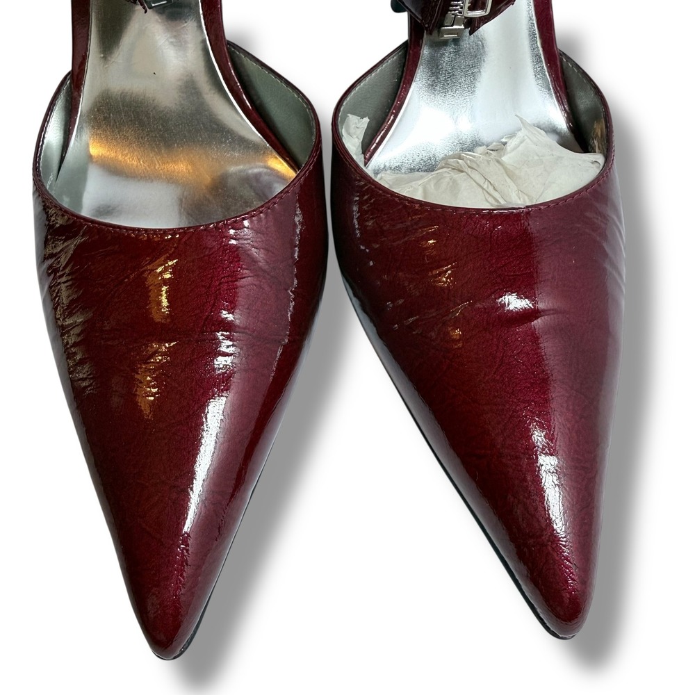 Carlos by Carlos Santana Convert Red Patent Leather Heels Ankle Strap 9.5 - Picture 7 of 16